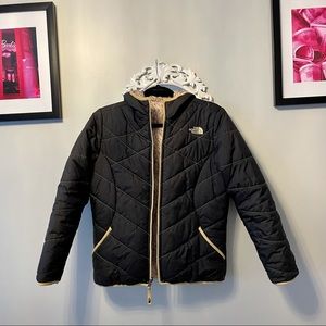 Girls reversible NorthFace puffer